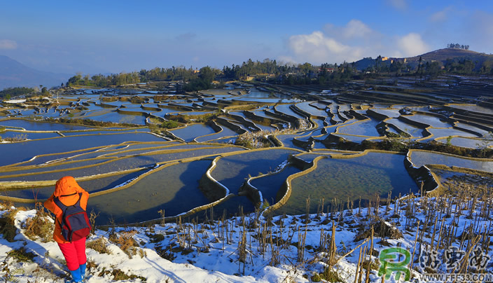 元陽梯田愛村雪景拍攝作品