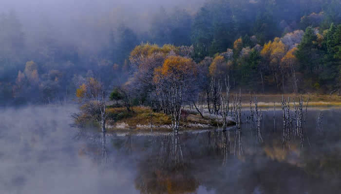 香格里拉碧塔海